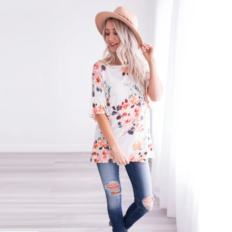 maternity blouse-maternity tops-maternity tshirt-white side AS1752
