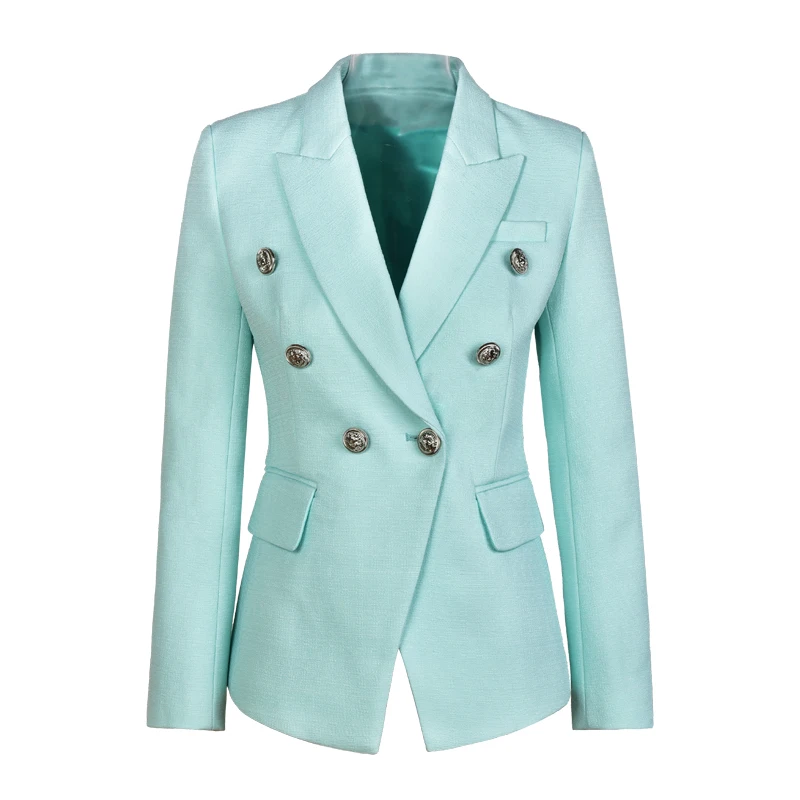 2019 New Designer European American Style Elegant Women High Street Blazer Candy Color S-XXL Solid Slim Blazers | Женская одежда