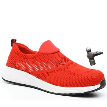 

Hot Brand Safety Shoes Summer Lightweight Steel Toecap Shoes Unisex Work Safety Boot Breathable Women Shoes Plus Size Work Shoes