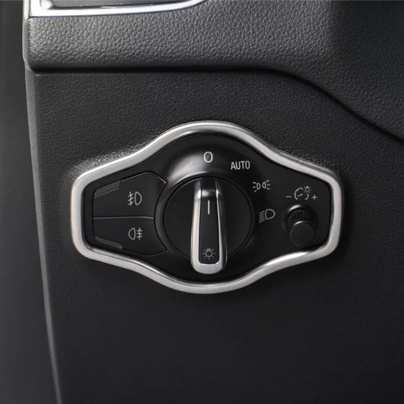 Вентиляционные отверстия из нержавеющей стали, кнопка переменного тока, рамка, крышка для Audi A4 B8 2009-16, внутренний держатель для стакана воды, отделка дверных ручек, полоски