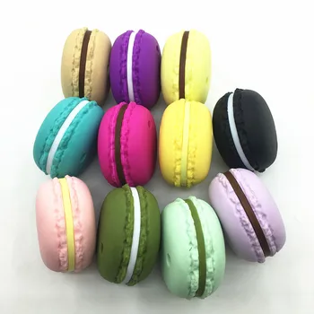 

HOT! 10pcs/lot Macaroon Silicone Pendant or Teether - Mix colors Silicone Nursing Necklace, silicone Macaroon pendant toys
