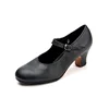 Sansha Professional Flamenco Character Dance Shoes 6CM Middle High Heel For Women Ladies Black Dancing Shoes FL1CL  FL1LPI 2