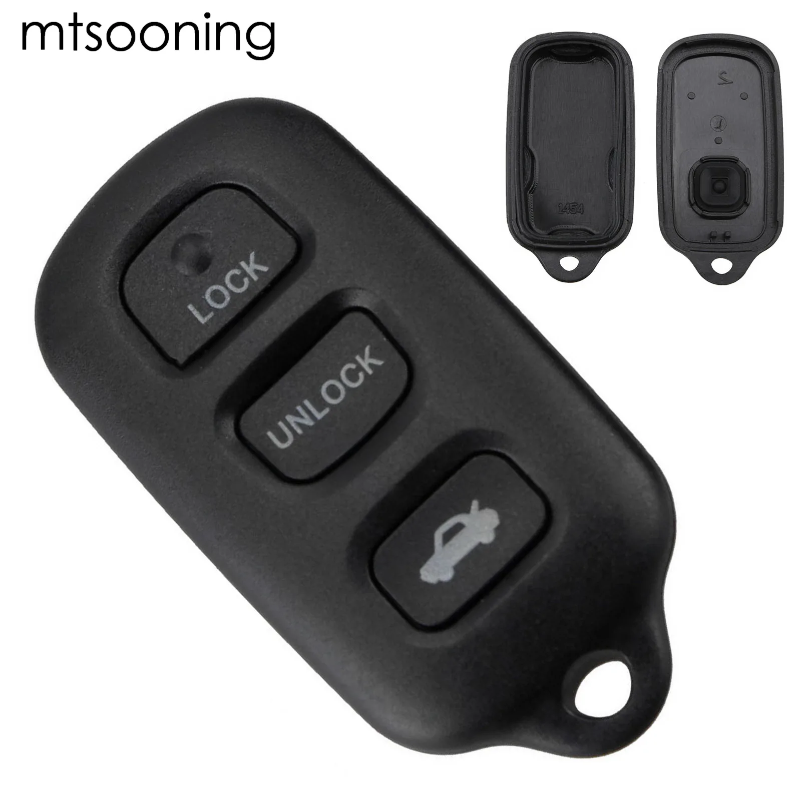 

mtsooning Remote Keyless Car Key Shell Fob 3 1 Buttons Replacement For 1995-2004 Toyota Avalon Lexus LS400 ES300 SC300 SC400