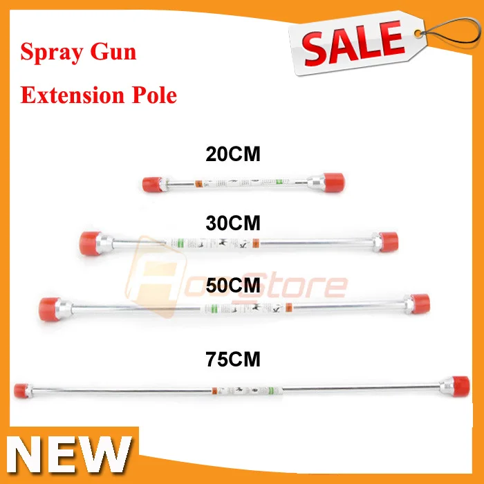 

New Universal 20/30/50/75cm Spray Gun Extension Rod Airless Paint Sprayer Gun Tip Extension Pole