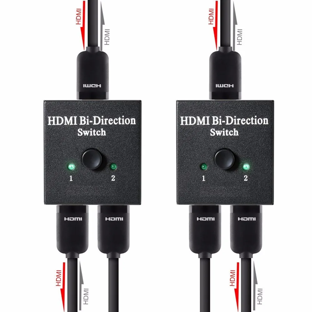 Ultra 4K UHD HDMI сплиттер Full HD 1080p 3D видео переключатель коммутатор 1X2 2X1 сплит 1 в 2 выход