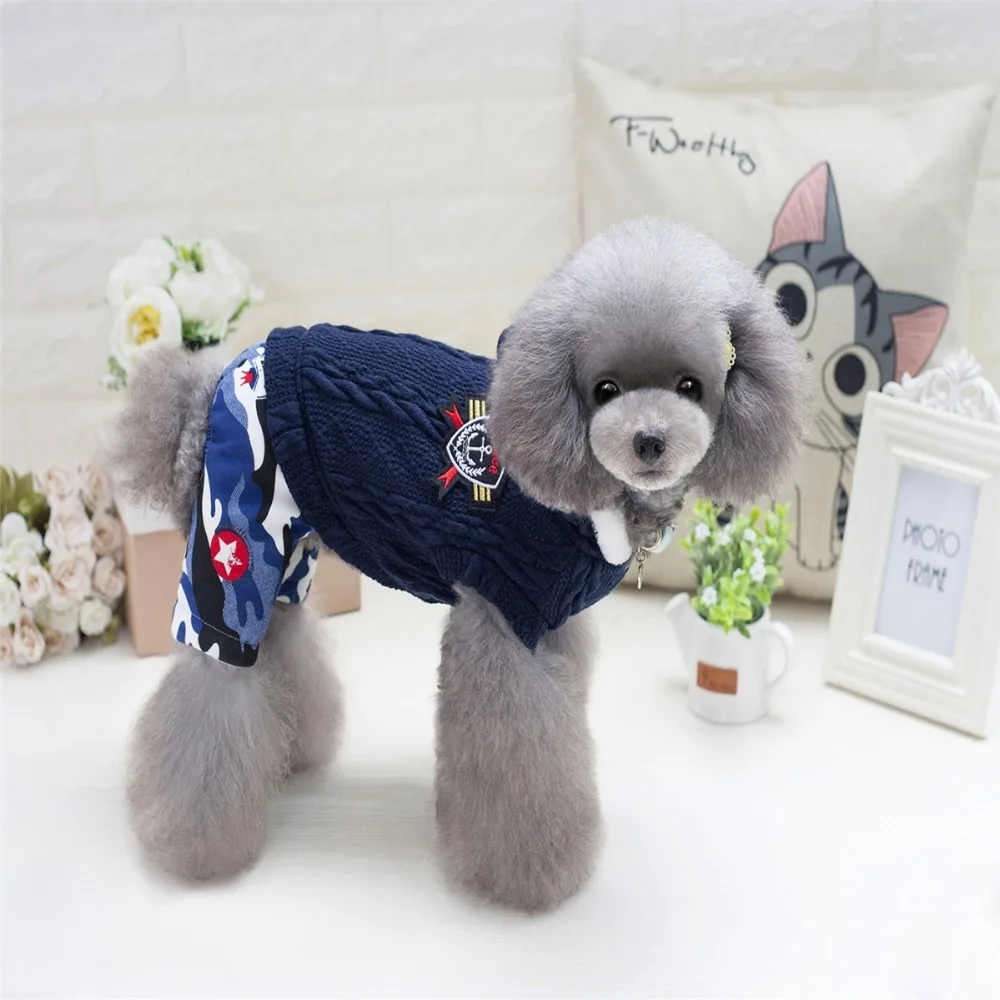 New Arrival knitting Wool Four Legs Pet Dogs Winter Coat Small Puppy