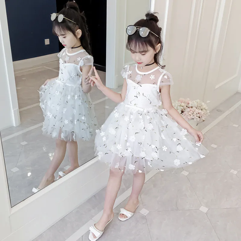 

JMFFY Children Dresses Kids Girl 2019 Dress Baby Girl Summer Dresses For Girls Robe Toddler Princess Party Wedding Dress 4-15T
