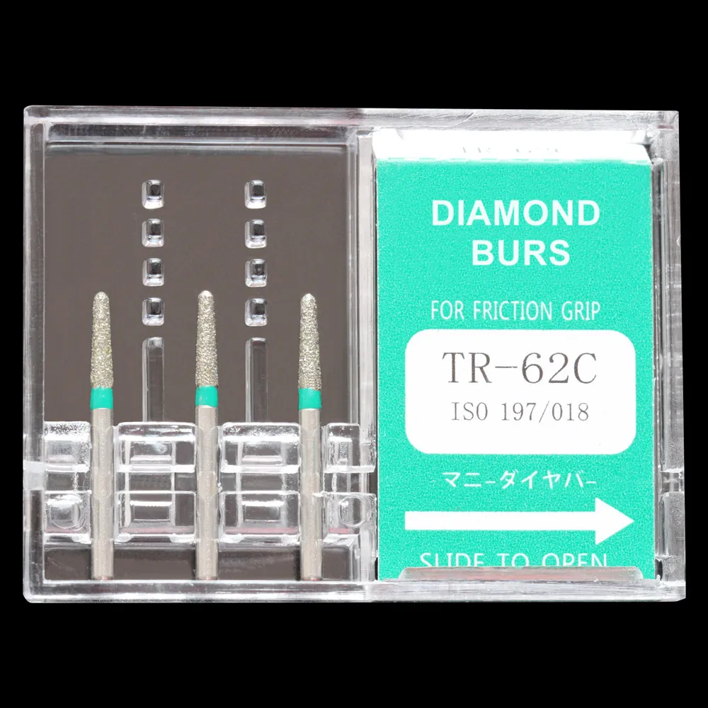 10 Boxes Dental Diamond Burs TR-62C Polisher Drill FG1.6mm High Speed Handpiece DIA-BURS Fast Shipping | Красота и здоровье