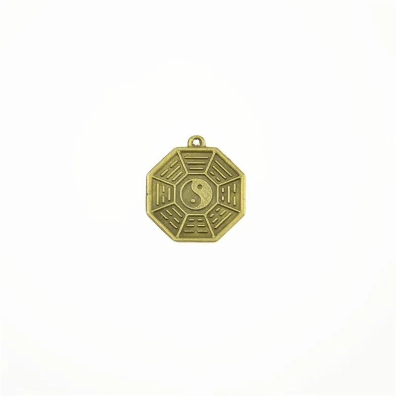 1 шт., фэн-шуй, древняя китайская монета тай-Цзи, сплав, восемь схем, удача, монета, удача, антикварная, богатство, коллекция денег, подарок - Цвет: Style 1