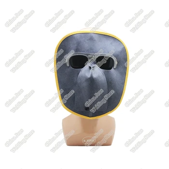 

1 Set Genuine Cowhide Leather Welding Mask Protector with Glasses 2 In 1 Welding Protective Equipment