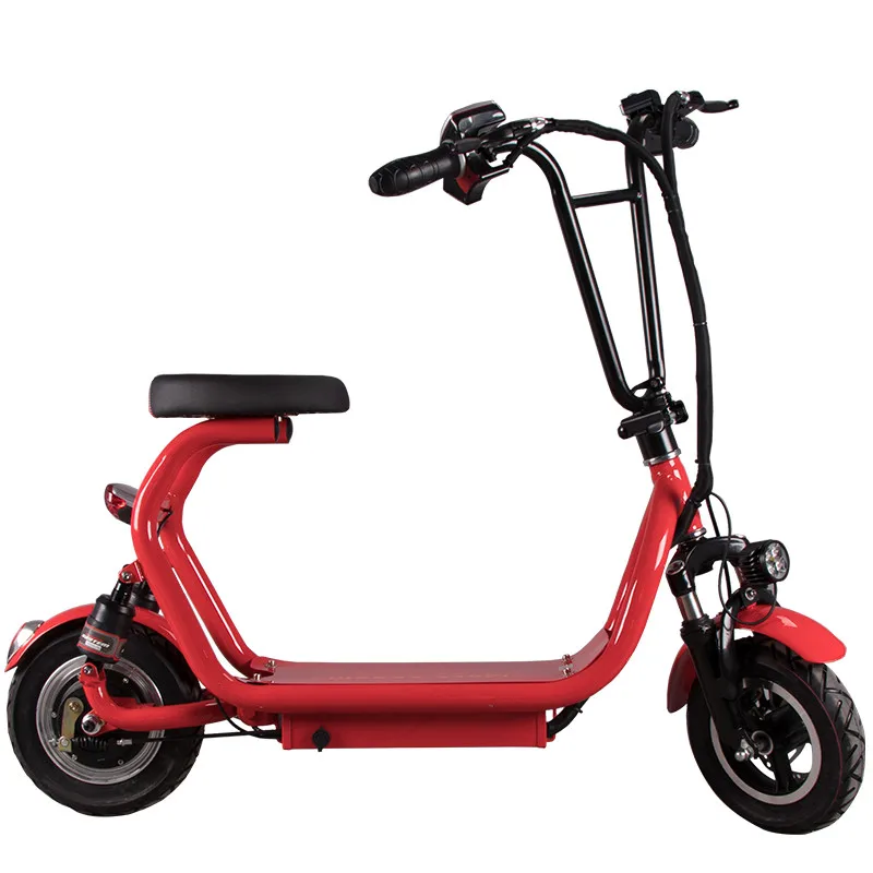 Clearance 48V10AH Lithium Battery Mini Harley Electric Scooter Colorful Pocket Citycoco Electric Scooter 350W One Seat Electric Bike 4