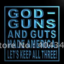 LK638-Божий пистолет кишки сделал Американский Бар Пивной знак