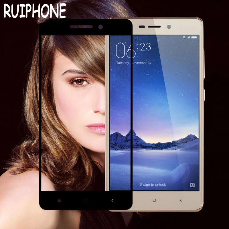 كامل غطاء الزجاج المقسى ل Xiaomi Redmi 3 S 3 S الهاتف واقي للشاشة ل Xiaomi Redmi 3 برو Redmi 3 S 5.0 \
