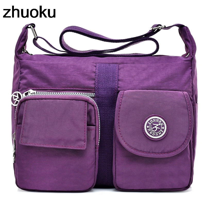 Buy ZHUOKU Luxury Women Messenger Bag Nylon Shoulder