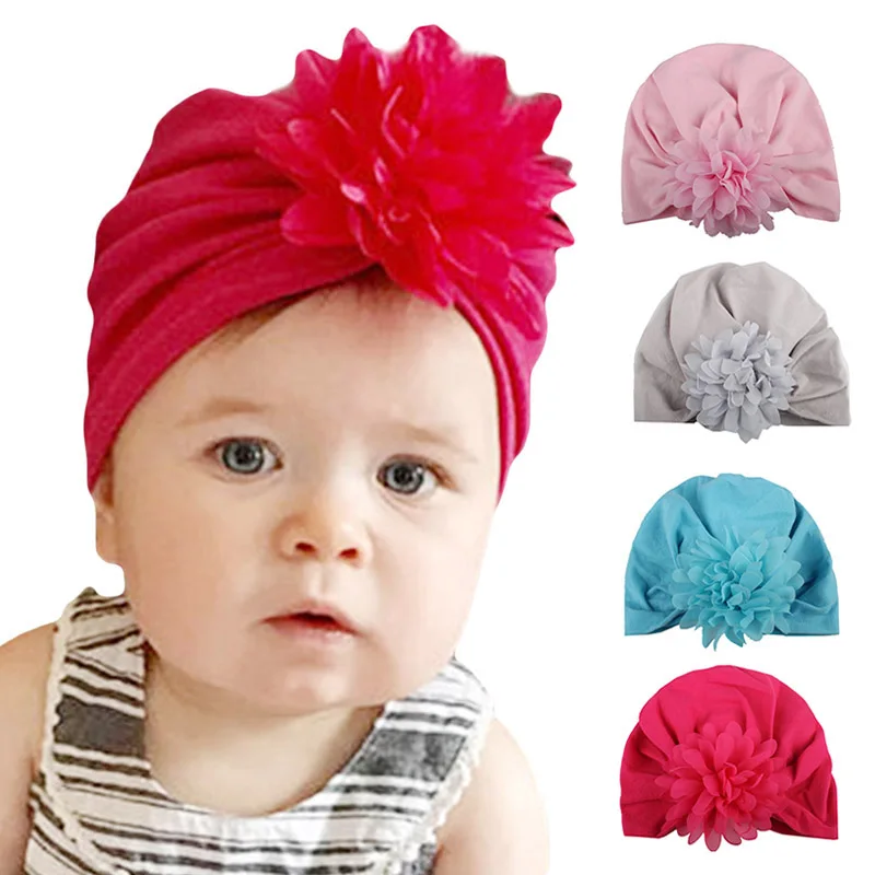 Buy Hot Flowers Knot Baby Hat For Kids Girls Hats For
