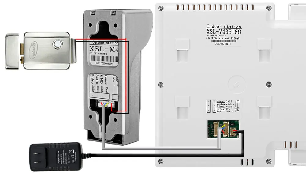 OBO 4,3 дюймов TFT-LCD цветной видеодомофон дверной звонок домофонная система внутренний монитор экран видеодомофон для дома 25 мелодий звонка