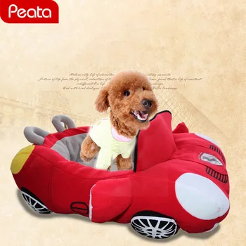 

Warm Pets Racing Car Kennel Soft Teddy Than The Bear Pet Nest Cats Fall Thick Winter Bed Dog Supplies Car Nest Funny House Z