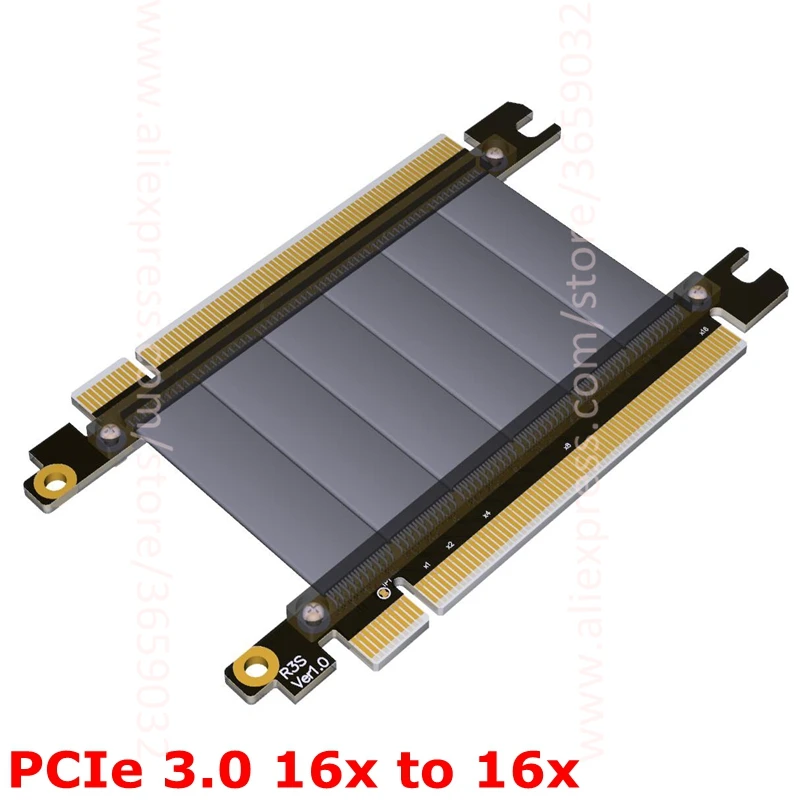 Riser PCI E 3 0x16 to x16 Male male видеокарта riser pci e PCIe express 16x 16 risers удлинитель 128G/bps|pci-e 3.0|riser