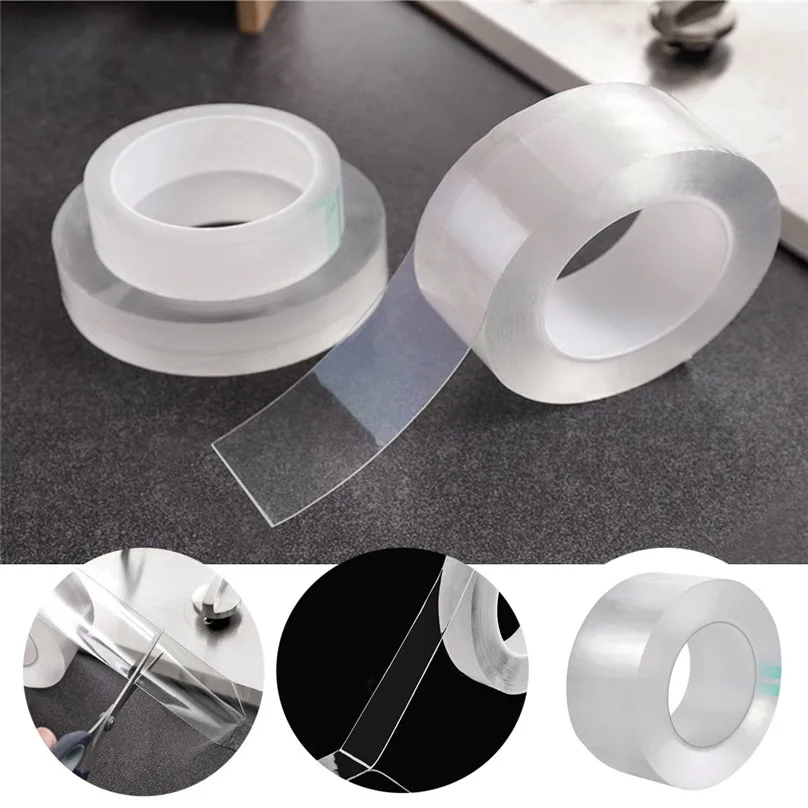 

Transparent tape Acrylic Waterproof Mildew-Proof Self-Adhesive Tape Kitchen Sink stickers kitchen Specialty Tools #4M13