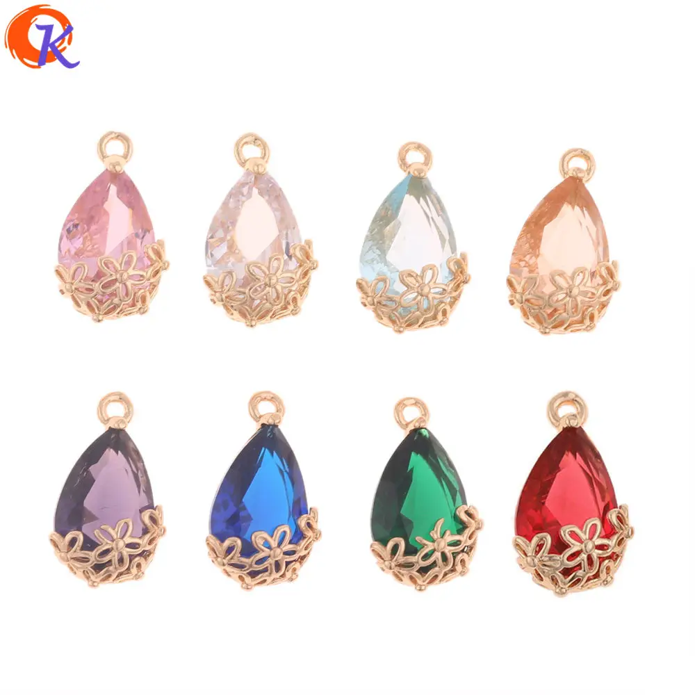 

Cordial Design 50Pcs 9*16MM Jewelry Accessories/Crystal Earrings Connectors/DIY Jewelry Making/Pendant/Hand Made/Earrng Findings
