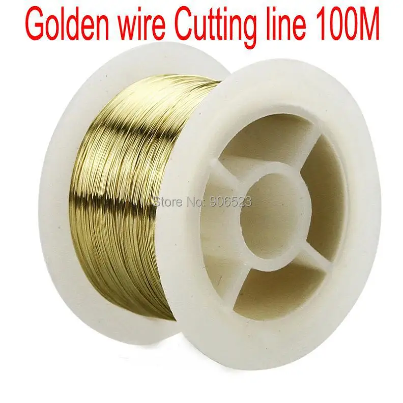 

free shipping 100M Golden Molybdenum Wire Cutting line For iphone Samsung Glass separator refurbish Machine Repair
