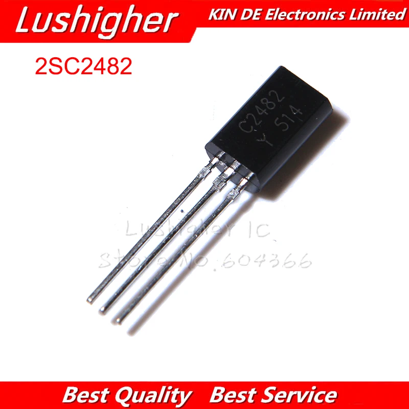 

50PCS 2SC2482 TO-92L C2482 TO92 300V 0.1A NPN transistor New original
