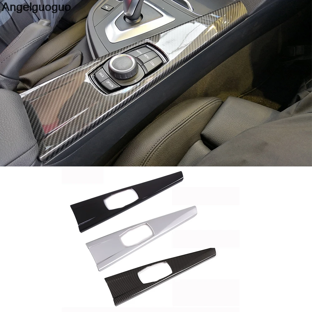 Car ABS Plastic Interior Multimedia Panel Cover Trim Sticker For BMW 3