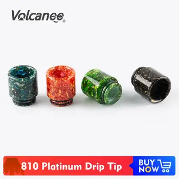 

Volcanee 810 Platinum Drip Tip Resin Shinning for V12 Prince Vape Pen MTL Atomizer Subohm Tank Cigarette Mouthpiece