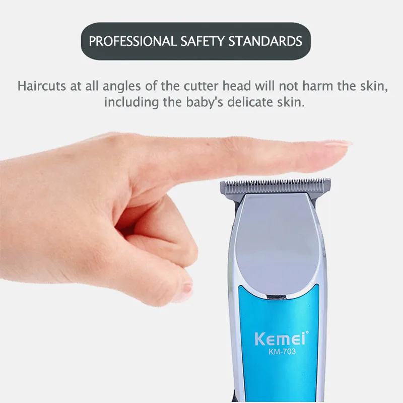 Kemei машинка для стрижки волос барбершоп салон профессиональный электрический резак для волос станок для бритья KM-703 Бритва 100-240 в EU Plug 41D