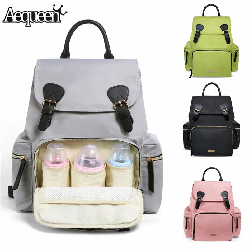 

AEQUEEN Women Waterproof Backpack Multi-function Mummy Maternity Bag Outdoor Travel Backpack Nappy Baby Bag with Stroller Straps