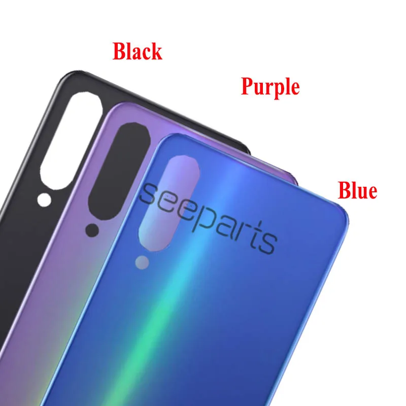 Для Xiaomi Mi 9 SE Задняя крышка батареи задняя дверь корпус стеклянная панель Замена