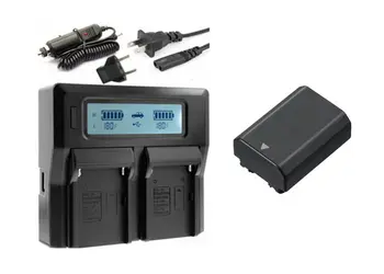 

Ultra Fast LCD Dual AC/USB Charger Kits NP-FZ100 NPFZ100 FZ100 Battery for Sony Alpha a9, Alpha a9R, Alpha a7R III, A7R MARK 3.