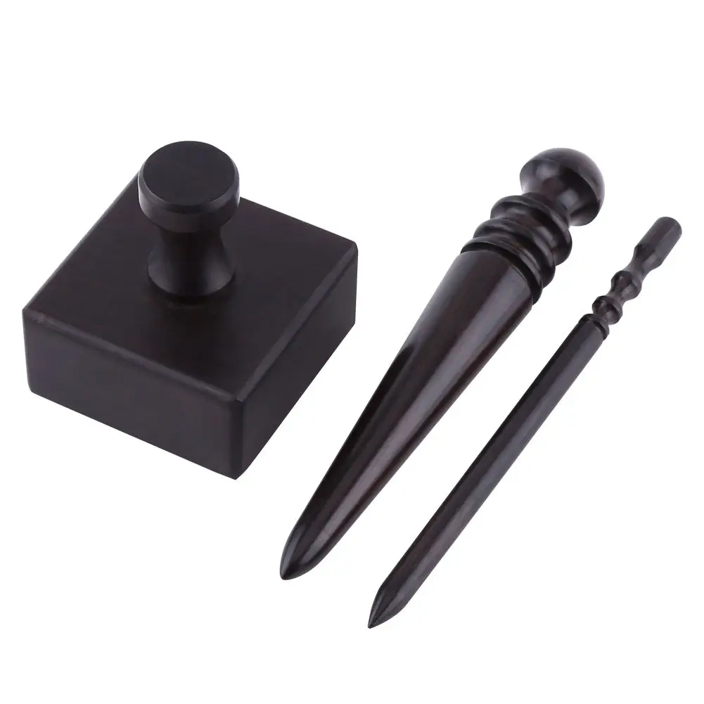 

Durable Wood Polish Leather Edge Slicker Craft Burnisher Workshop DIY Leather Polished Rods Kit Tool Hogard FE27
