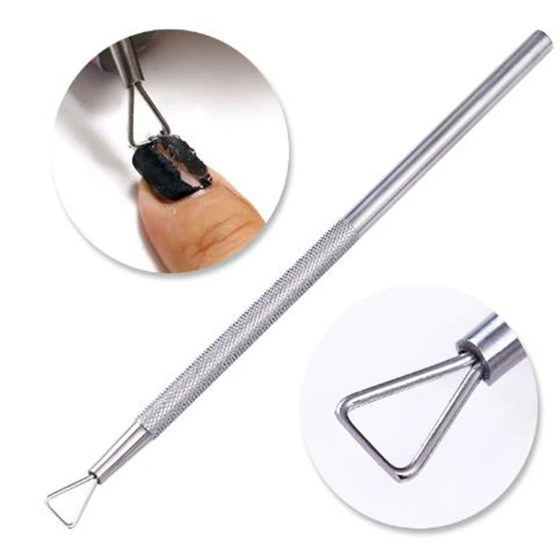 

1PC Nail Art UV Gel Polish Varnish Remover Stainless Steel Rod Pusher Clean Manicure Tools Nail Art Tool