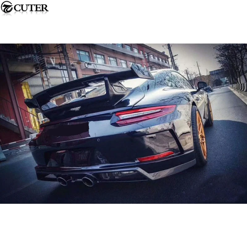 991,2 GT3 стильный комплект кузова переднего бампера заднего бампера боковые юбки задний спойлер для Porsche 911 Carrera 991,2 GT3 Комплект кузова 16-18