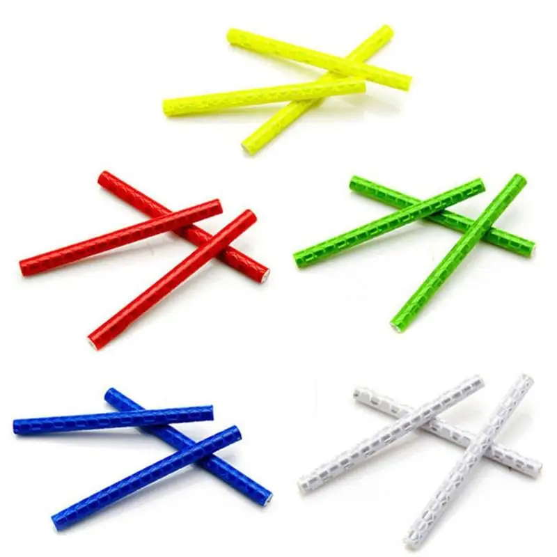 Discount 12Pcs Bicycle Mountain Bike Riding Wheel Rim Spoke Mount Clip Tube Warning Light Strip Reflector Reflective Outdoor White 75mm 10