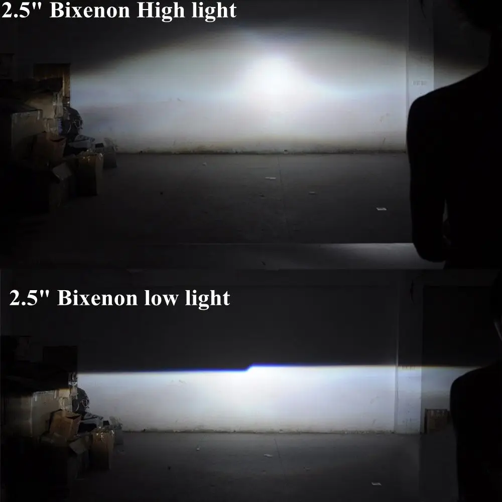 2,5 дюймов bixenon hid автомобильный проектор объектив подходит для H1 H4 H7 автомобильные фары лампа автомобильный комплект в сборе