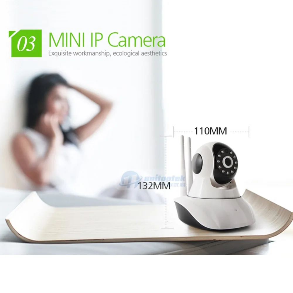 UNITOPTEK PTZ 2MP HD 1080 P Wifi ip камера IR Cut ночного видения двухстороннее аудио CCTV наблюдения