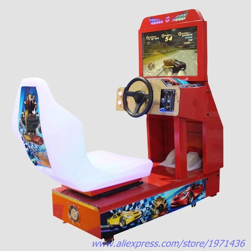 Детский игровой автомат с монетным приводом для парка развлечений|car racing game