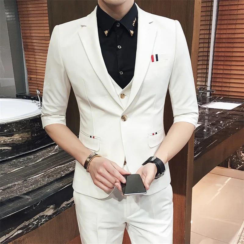 Men Suit Terno Masculino Men Homecoming Suits Short Sleeve Summer Suit Men Slim Fit Men Prom Suits 2019 Latest Coat Pant Designs Latest Coat Pant Designs Coat Pant Designshomecoming Suits Aliexpress