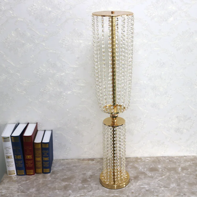 

New Wedding Waist Crystal Pendant Gold Metal Road Lead