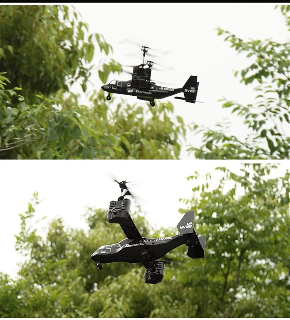 Новая версия 2,4 Ghz 4.5CH RC 3D Osprey вертолет на радиоуправлении RTF готов к полету с гироскопом и светильник