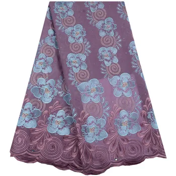 

2019 African Cotton Swiss Voile Lace Fabric High Quality Stones Swiss Voile Lace In Switzerland Cotton African Lace Fabric 1481