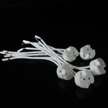 50 шт в наборе, G4 G5.3 MR16 держатель лампы GU5.3 светодиодный легкая розетка Керамика разъем провода