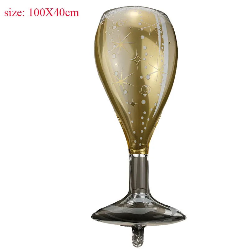 Кубок шампанского вина Виски шарик для бутылки с днем рождения Декор детей взрослых воздушный шар золотой король корона шар S8XN