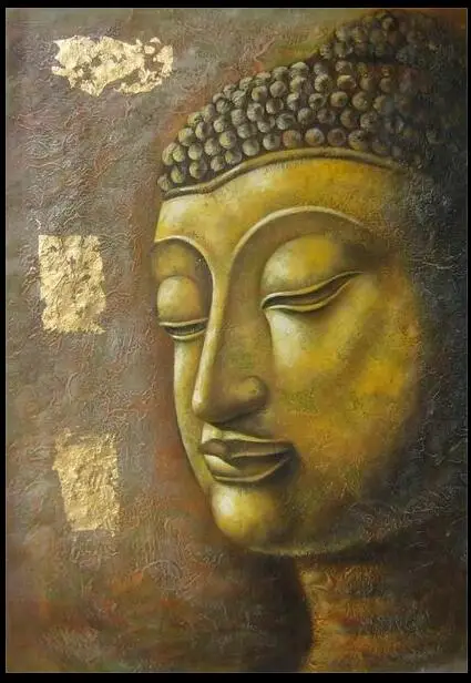 

100% hand painted oil painting on canvas buddha oil painting 50x60cm for home decoration