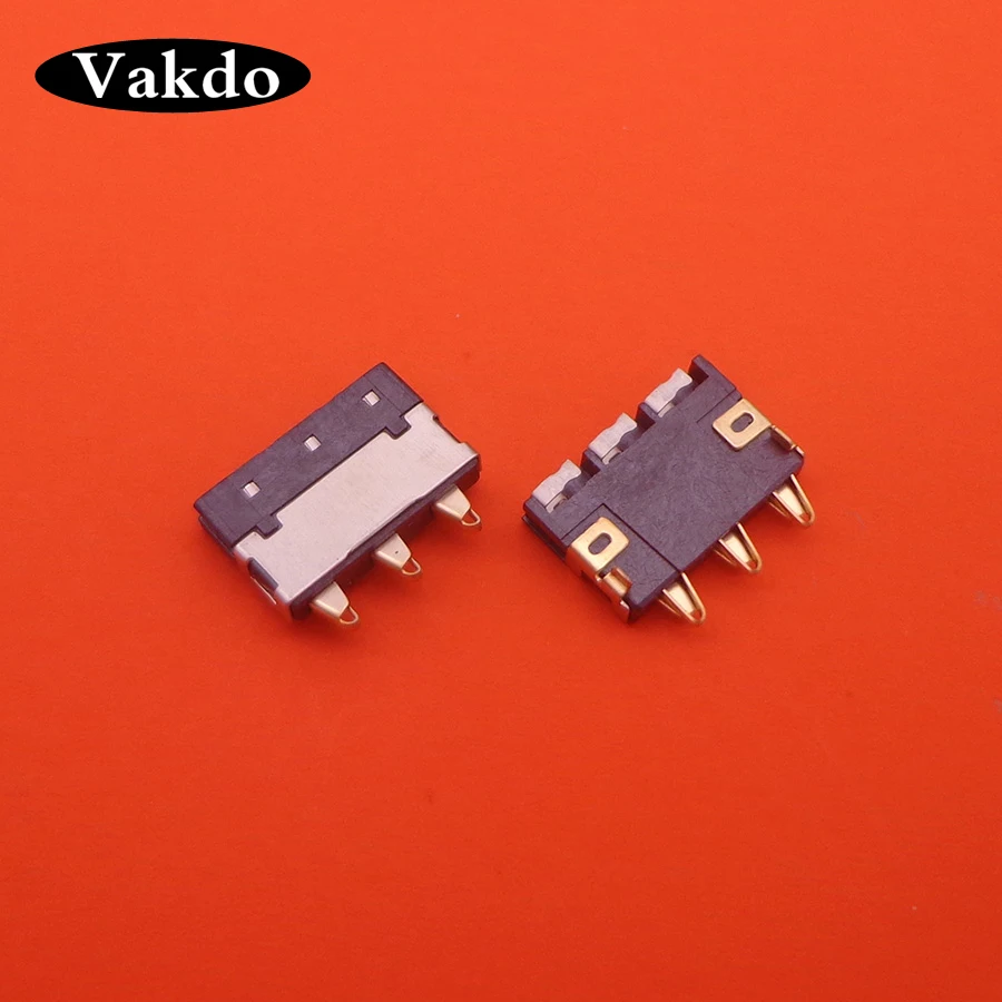 2-100 шт./лот 3 pin внутренний зажим для аккумулятора контактный разъем ремонт замена 3 pin для zte Huawei; Lenovo мобильные телефоны