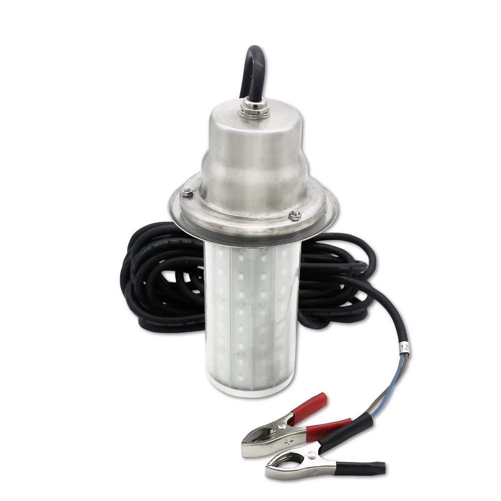 

12V 50W Fish Attractor Lamp IP68 Water Resistant LED Lure Light 30m Underwater light for Sea Lake Fishing Night lighting