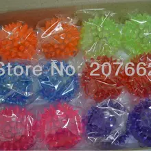 144 шт/партия 5,5 см резиновый светодиод мигающий мяч эластичный Спайк светодиодный фонарик массажный шар веселые игры подарочный сувенир для вечеринок