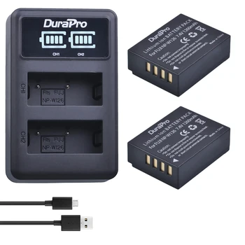 

2pc NP-W126 NP W126 Li-ion Battery + LED USB Dual Charger For Fujifilm HS50 HS35 HS33 HS30EXR XA1 XE1 X-Pro1 XM1 X-T10 Camera